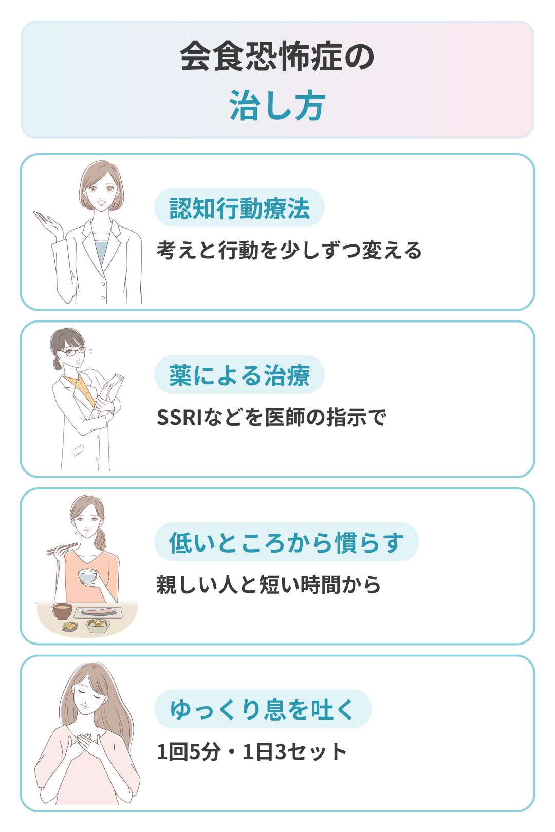 会食恐怖症の治し方