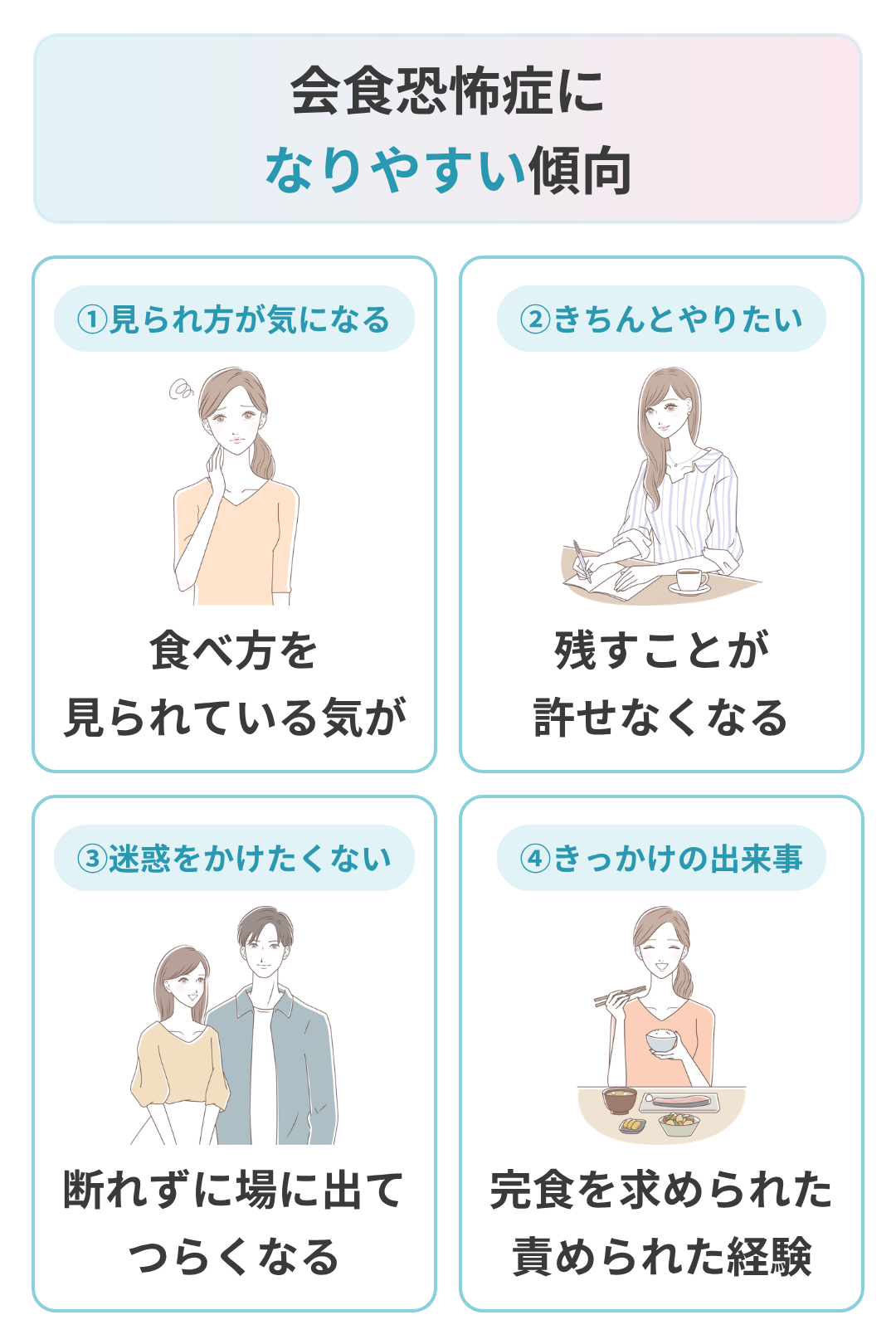 会食恐怖症になりやすい人