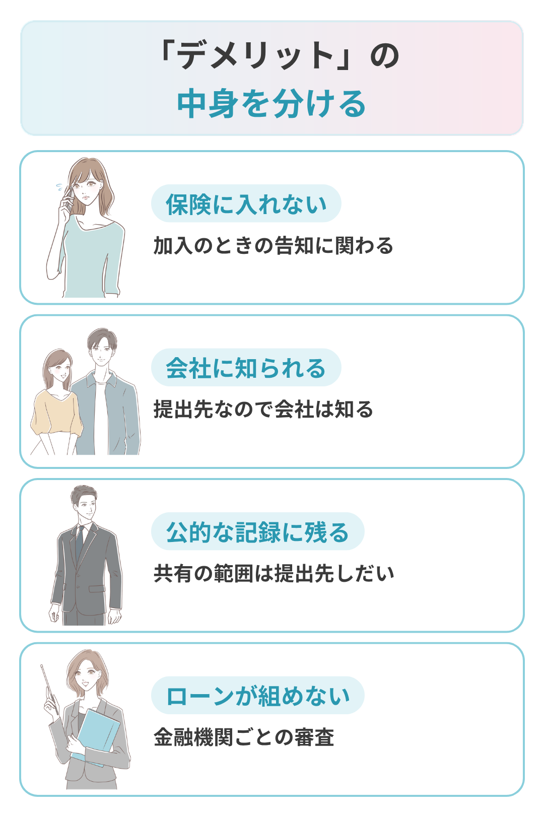診断書のデメリットと言われるものの切り分け
